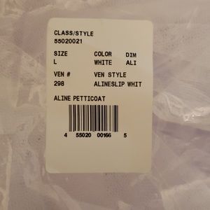 David's Bridal A-Line Slip Size Large